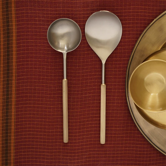 Dariya Serving Ladle Set | Curry & Rice Serving Spoon Set