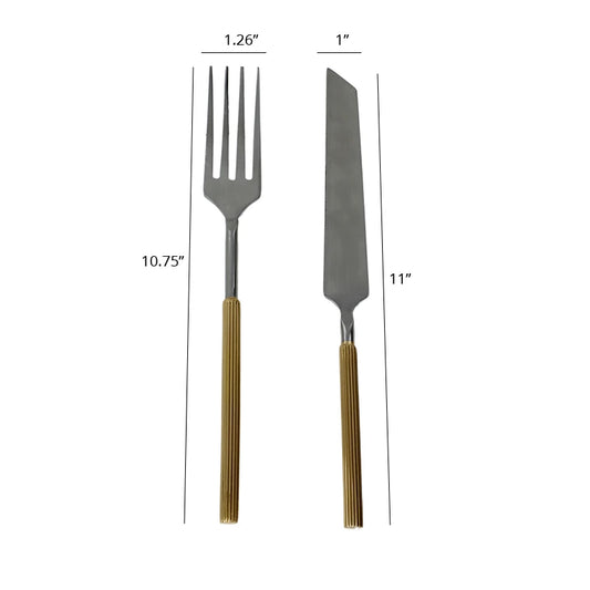 Dimension of fork and knife