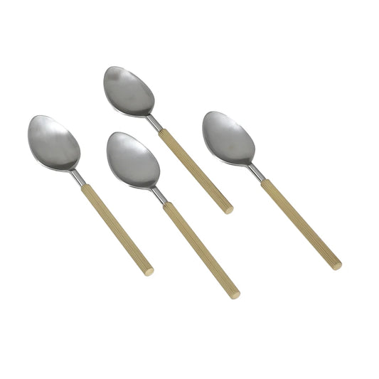 Set of 4 cast brass Spoons