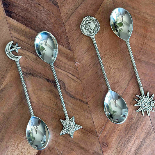 Celestial Gold Ice Cream Spoon Set of 4