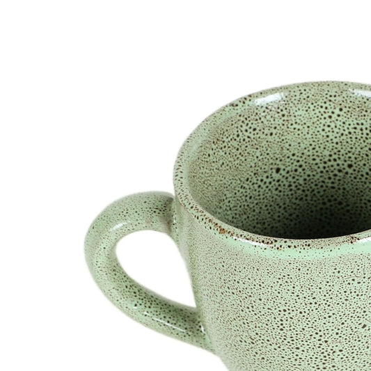 close up of green tea cup