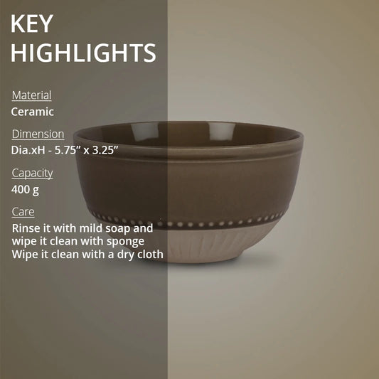 Key points of Dopeheri Ceramic Bowl