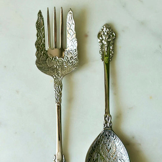 Celestial Silver Salad fork set