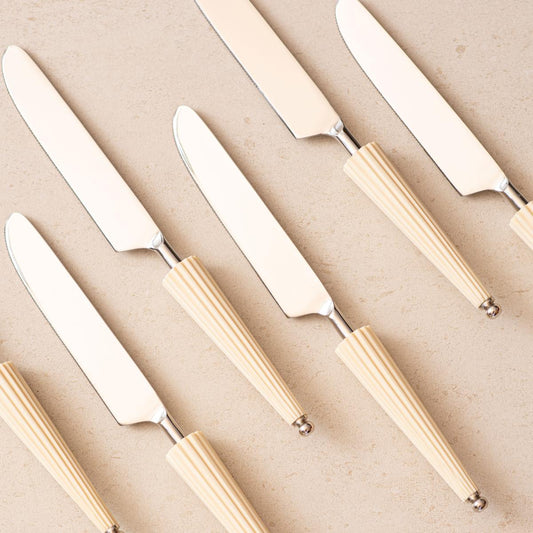 All Purpose Knives Set of 6 - Ivory Umbrella