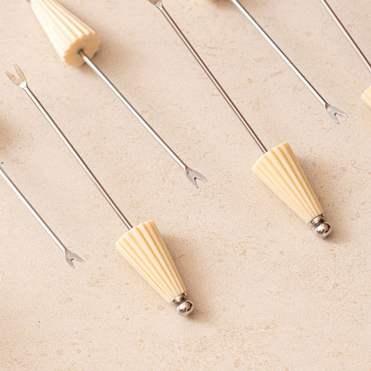 Multipurpose Picks Set of 6 - Ivory Umbrella