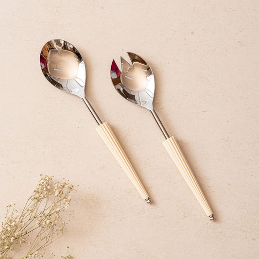 Server Set of 2 - Ivory Umbrella