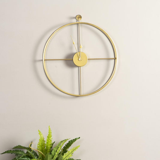 Celina Double Rim Gold Wall Clock