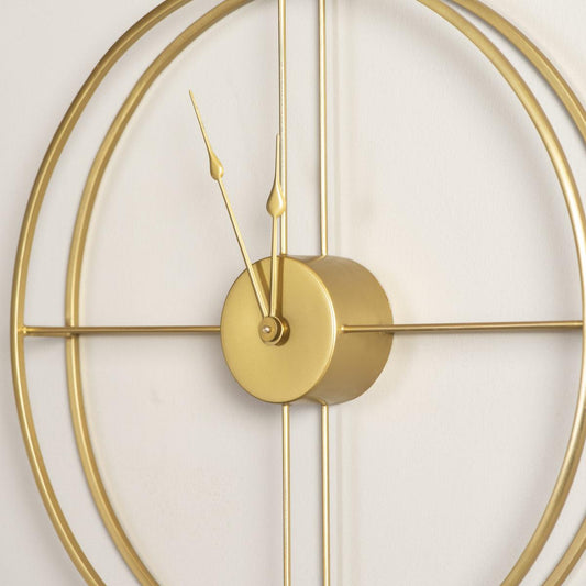 Celina Double Rim Gold Wall Clock