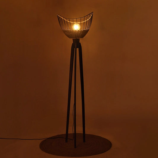 Dusky Modern Floor Lamp | Tripod Floor Lamp | Corner Lamp