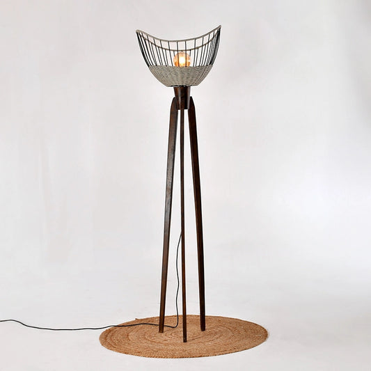 Dusky Modern Floor Lamp | Tripod Floor Lamp | Corner Lamp