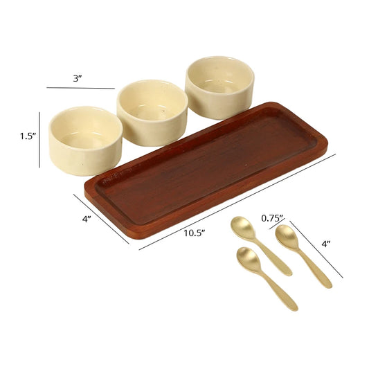 Dimensions of pickle jar, tray and spoon