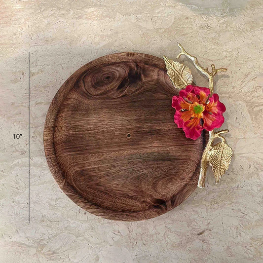 Dimensions of wood round tray