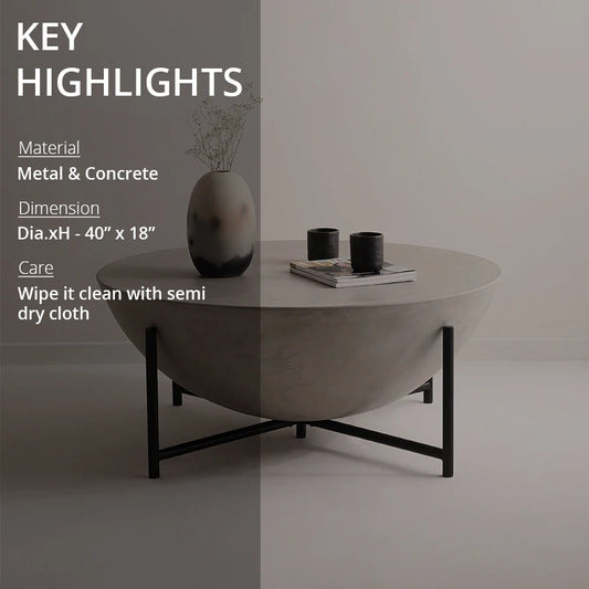 Key highlights of Dome coffee table