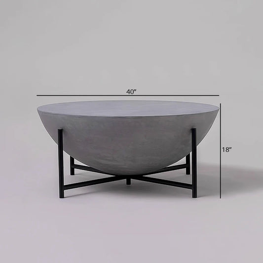 Dimension of Grey & black coffee table