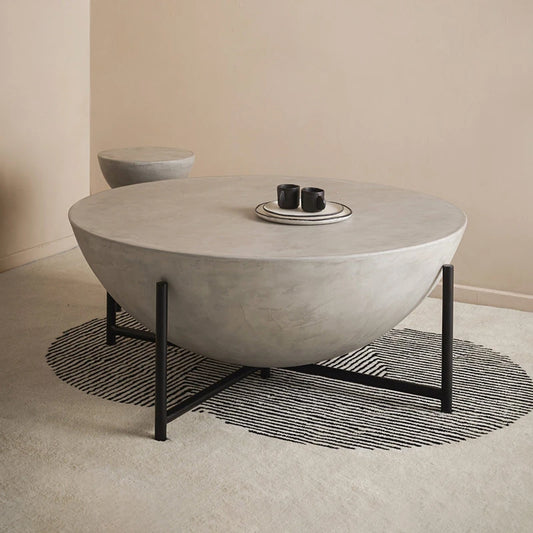 Large concrete coffee table