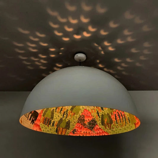 Elegant and unique ceiling dome lamp