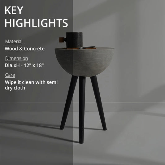 Key highlights of Dome side table