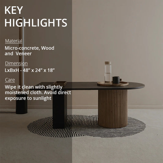 Key highlights of coffee table