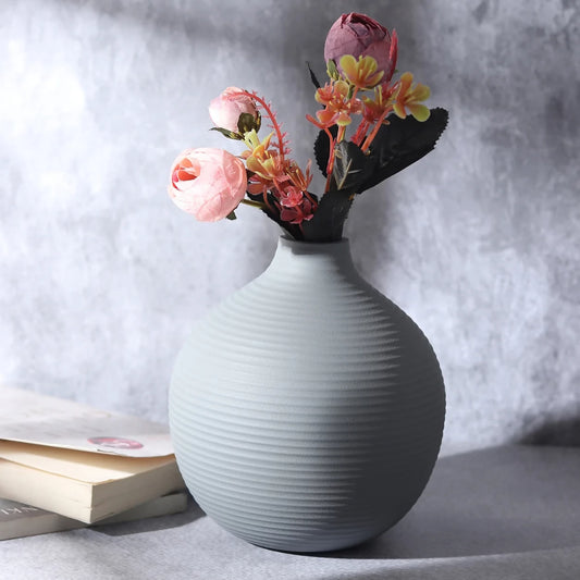 Bella Pistachio Enamel Vase By De Maison Décor 80-078-15-R