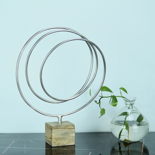 Maison Modern Radiant Silver Loop Sculpture