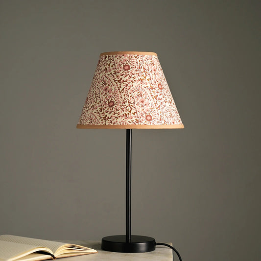 Nordic Night - Floral Flourish Modern Table Lamp for Study