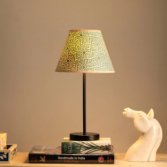 Nordic Night - Indic-Intrigue Print Table Lamp Light | Bedside Table Lamps