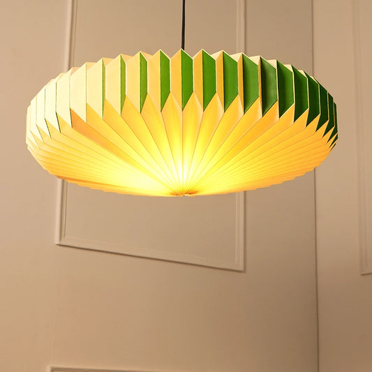 Oblong 2 Origami Paper Pendant Lights for Living Room