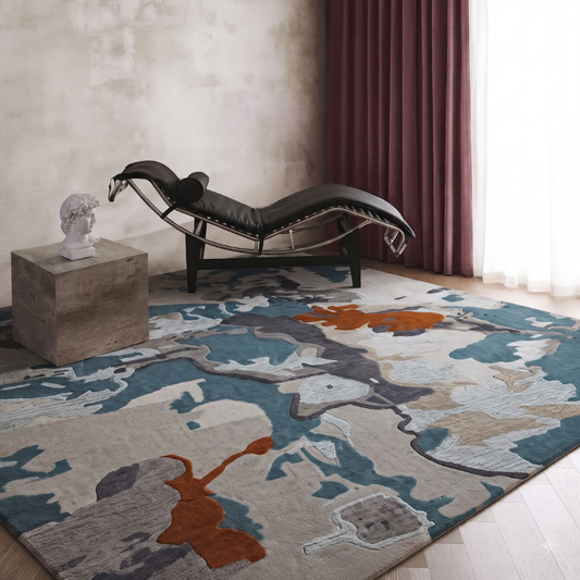 Floating Leaves Rug by Savi Decor