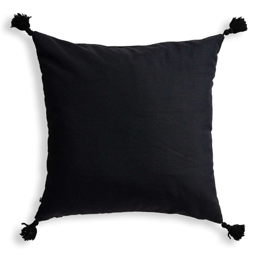 Noir Ripples Handwoven Cushion Cover