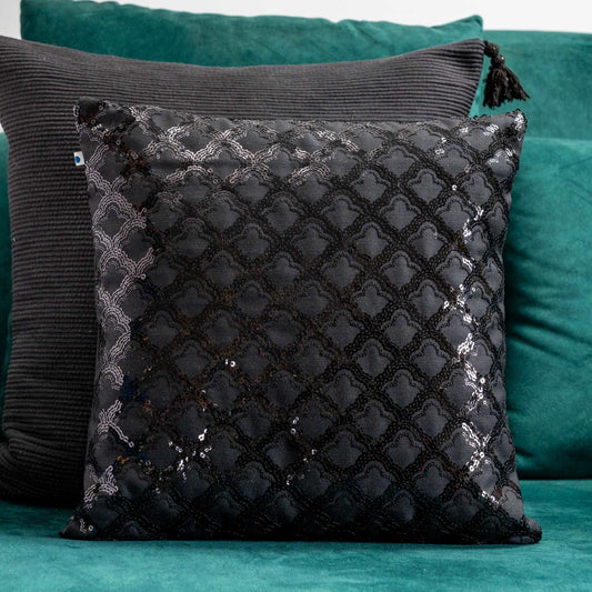 Midnight Sparkle Elegance Cushion