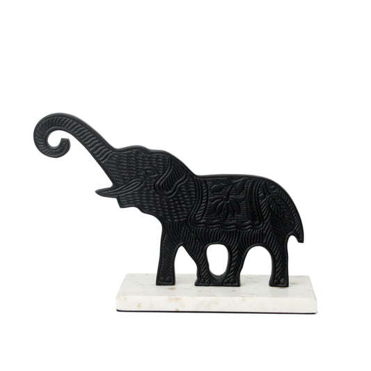 Maison Modern Noir Tusk Elephant Figurine