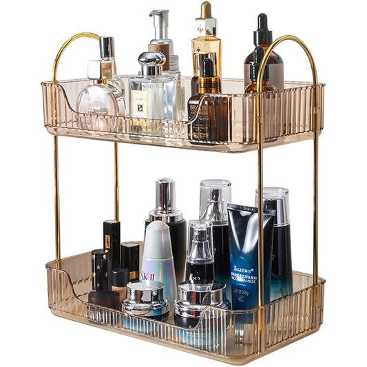 Two Tier Cosmetics Organiser - Amber