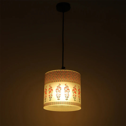 Lighted kesar hanging lamp