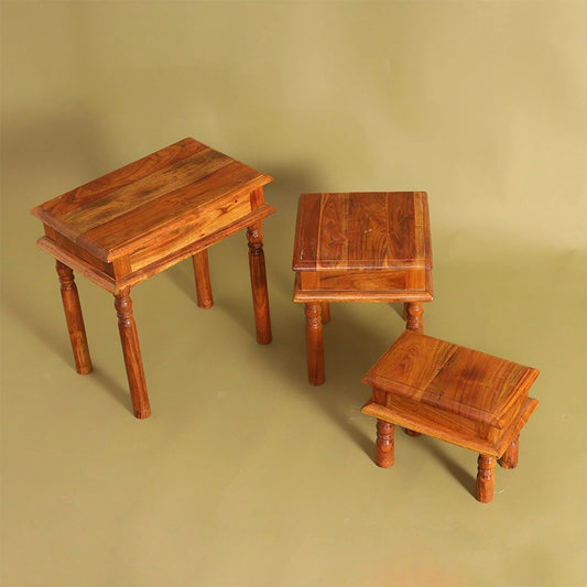 Wooden Table Set of 3 | Console Table Home | Wooden Side Table