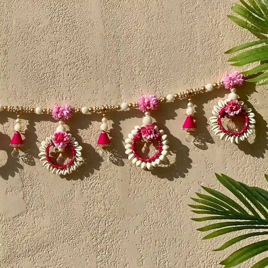 Festive Door Hanging Toran | Sea Shell Flower Bandhanwar | Festive Decor