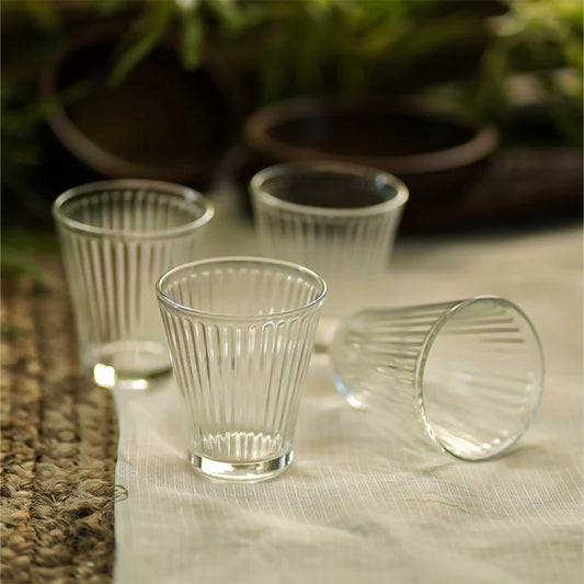 Majuli Clear Juice Glasses Set Of 4