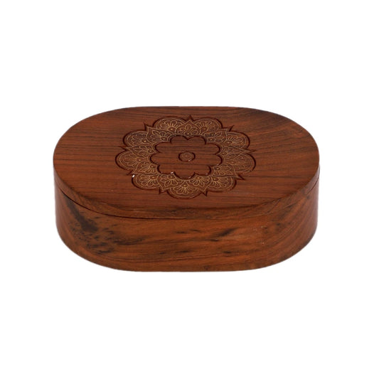Wooden box for table