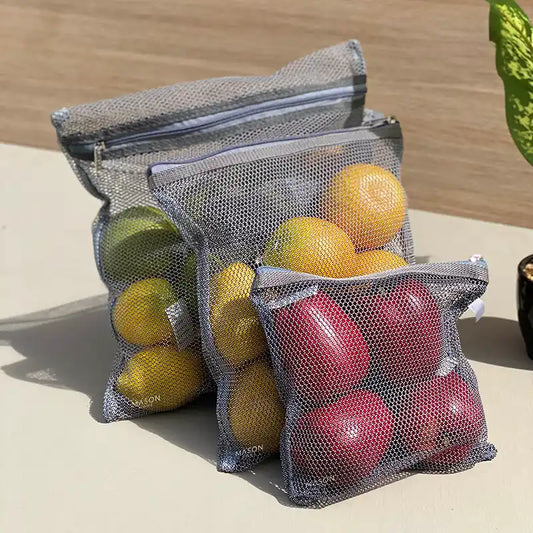 Premium Fridge Storage Bag Organizer | Veg Storage Bags for Fridge Set of 3