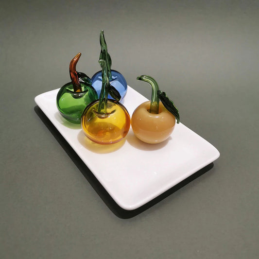 Murano Glass Style Decoration- Cherry Apples