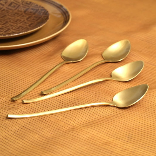 Mryda Table Spoon | Brass Spoons | Set of 4