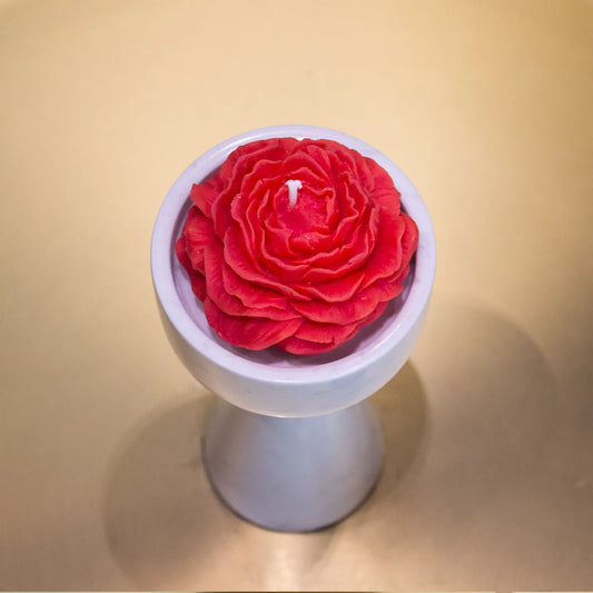 Peony Flower Vanilla Scented Candle for Gift