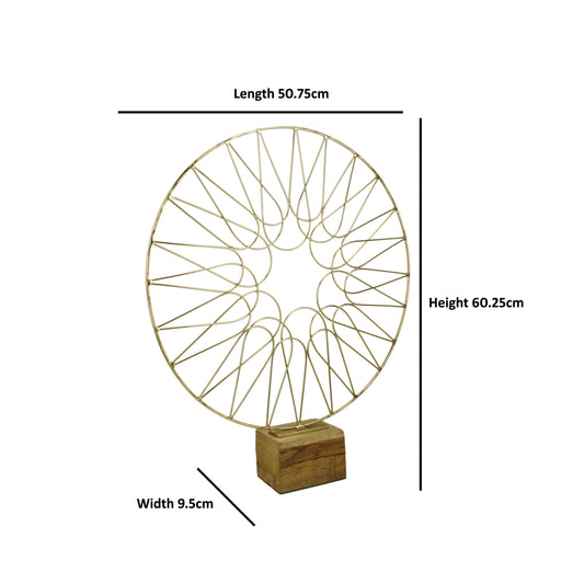 Maison Modern Geometric Wheel Gold Object