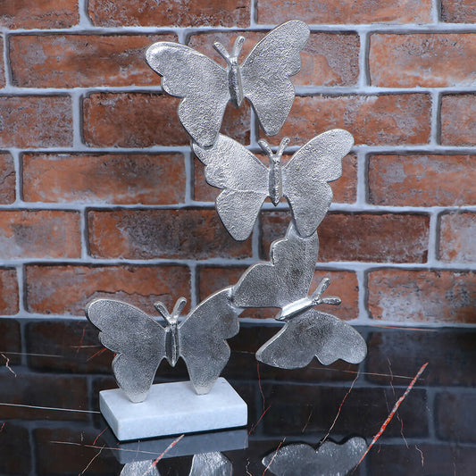 Flutter Silver Butterly Sculpture