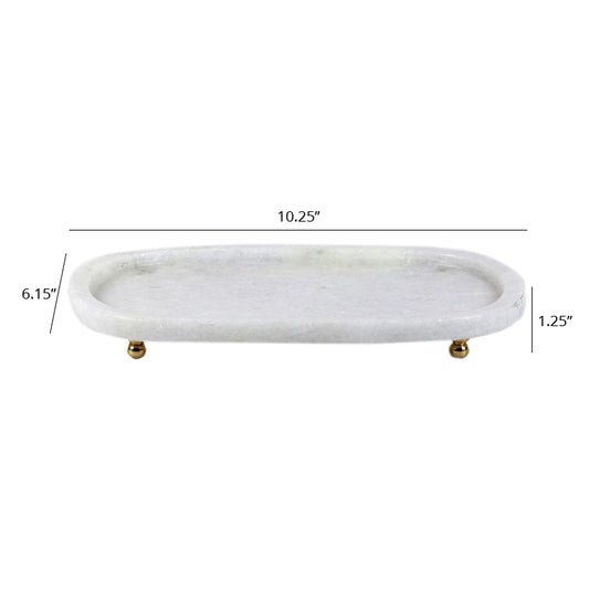 Dimension of Shweth marble tray