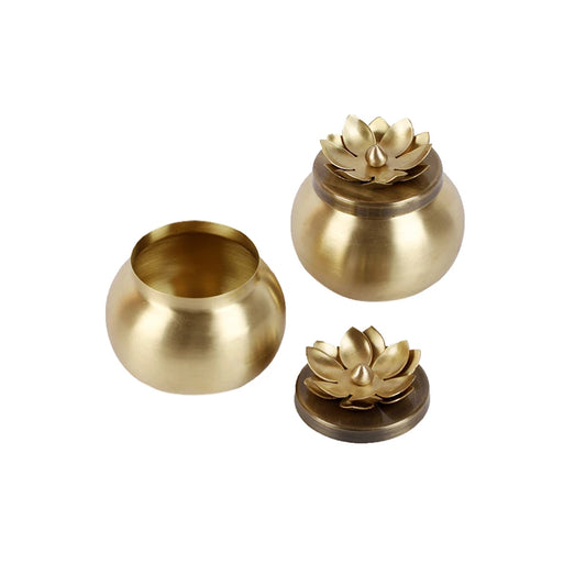 Brass jars for kitchen