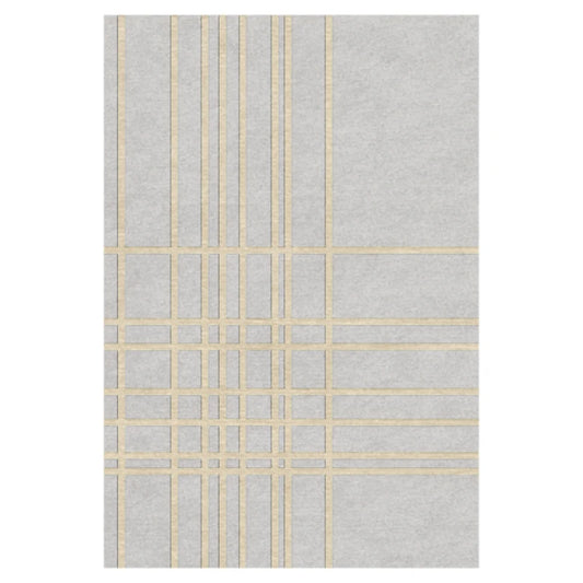 Striped Checkered Rug by Savi Decor