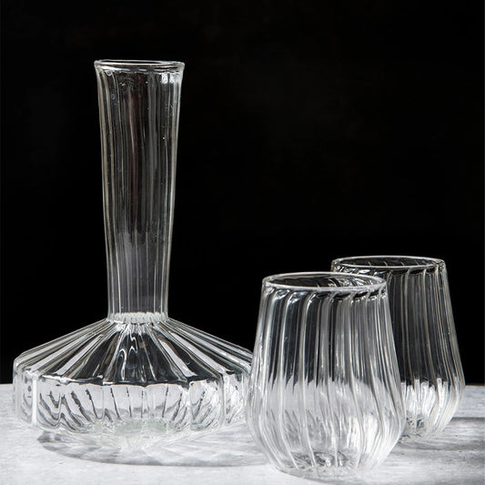 Decanter with drinking glasses