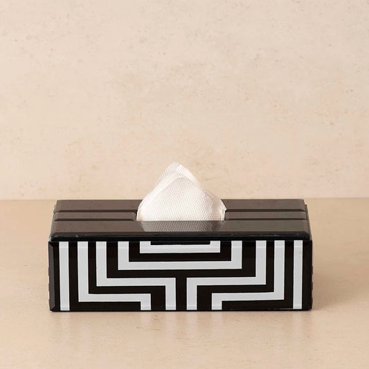 Glass and MDF tissue box