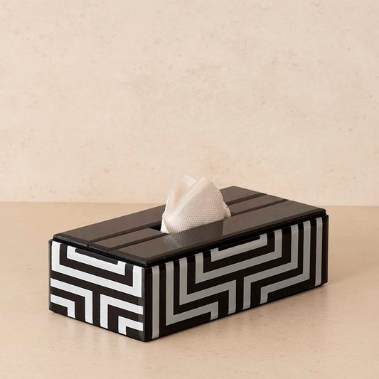 Maze tissue paper holder