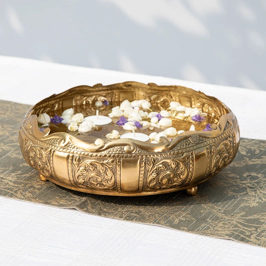 Gold Heirloom Decorative Brass Urli 